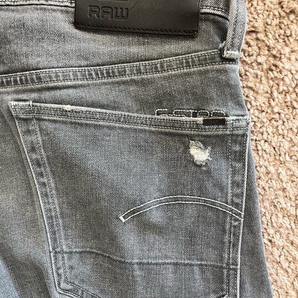 30x32 G Star Raw slim Tapered destroyed denim - Picture 3 of 4
